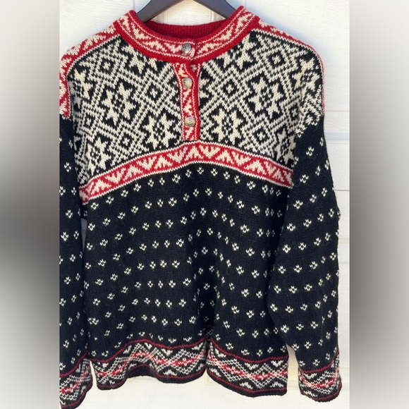 L.L. Bean Other - VTG LL Bean Sweater Mens Crew Neck long sleeves Nordic wool blend L